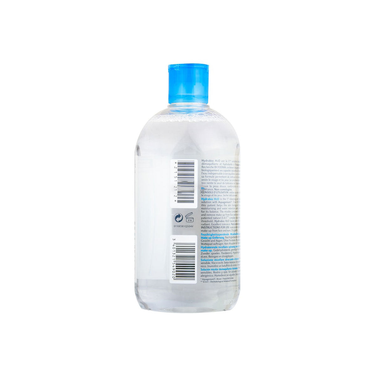 H2O Micellar Water Makeup Remover 500ml