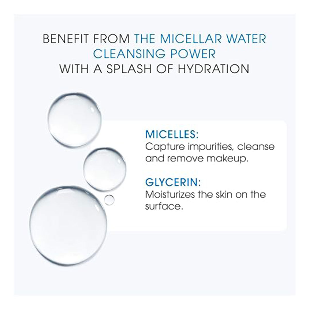 H2O Micellar Water Makeup Remover 500ml（2024.05.1 expires）