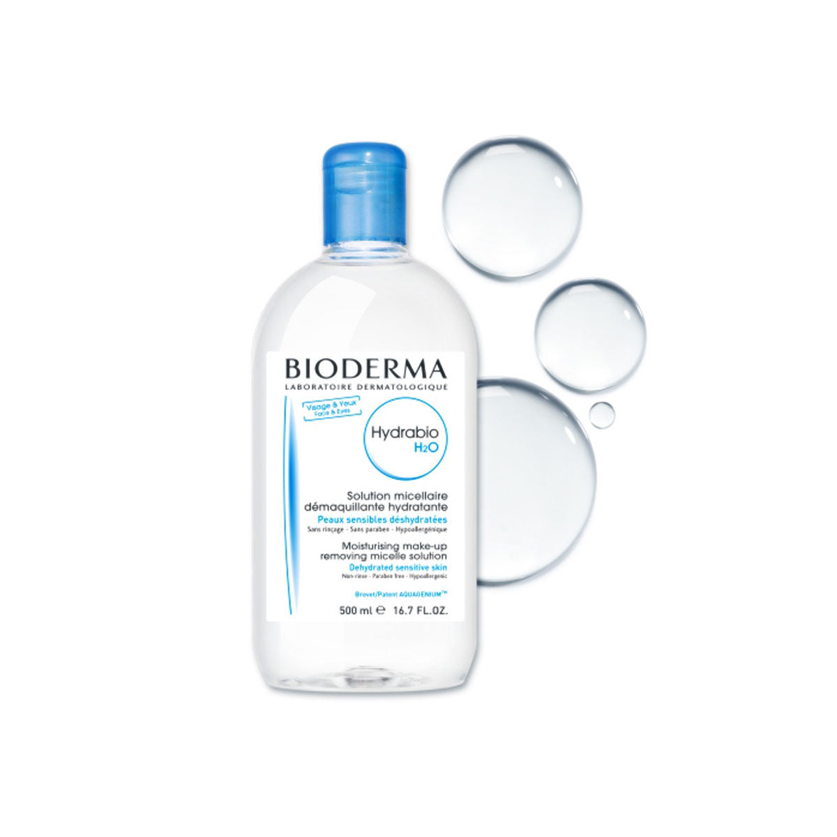 H2O Micellar Water Makeup Remover 500ml（2024.05.1 expires）
