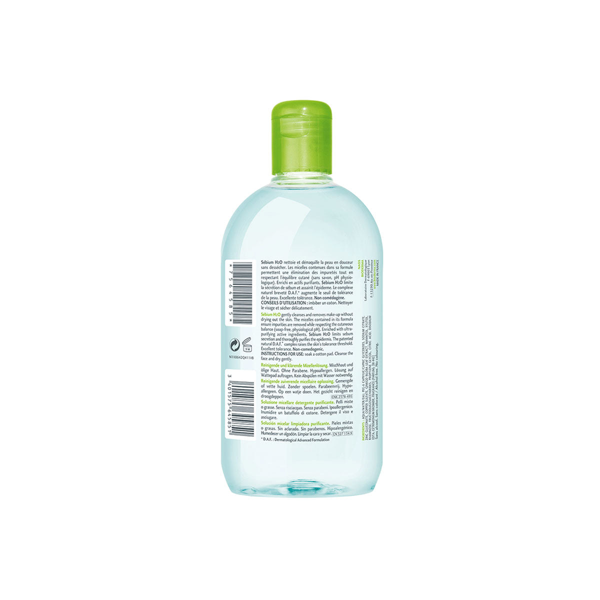 Sebium H2O Purifying Micellar Makeup Cleansing Water For Oily Skin 500ml Exp 06.01.2024