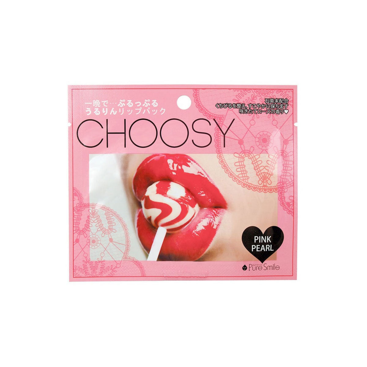 Pure Smile Choosy Lip Care Sheet Mask #Pink Pearl 1pcs