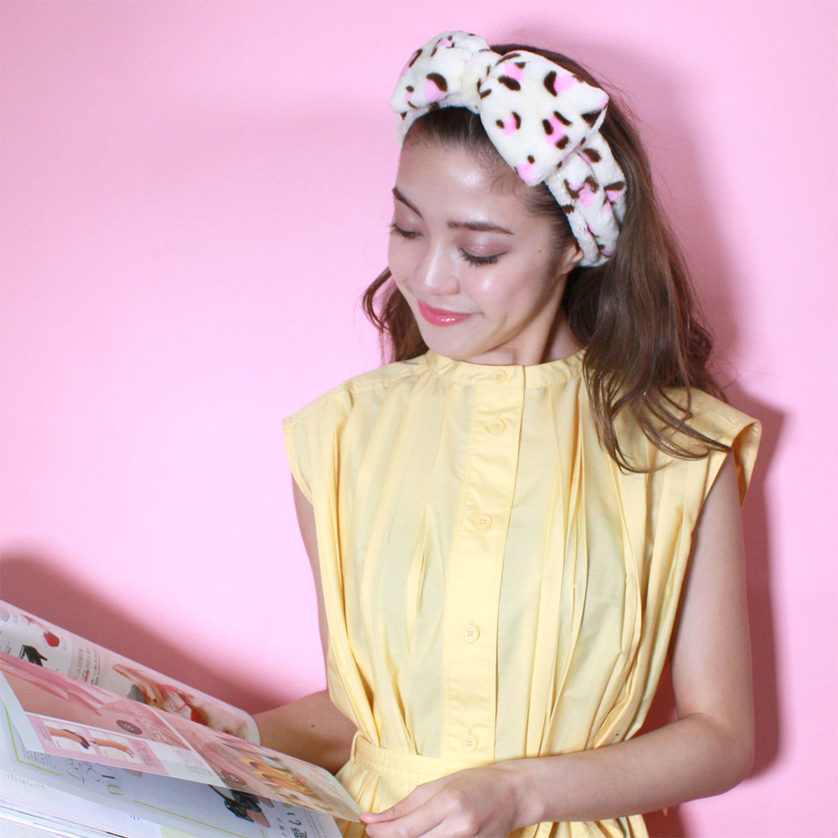 MocoMoco Hairband Headband #Girly Leopard 1pcs