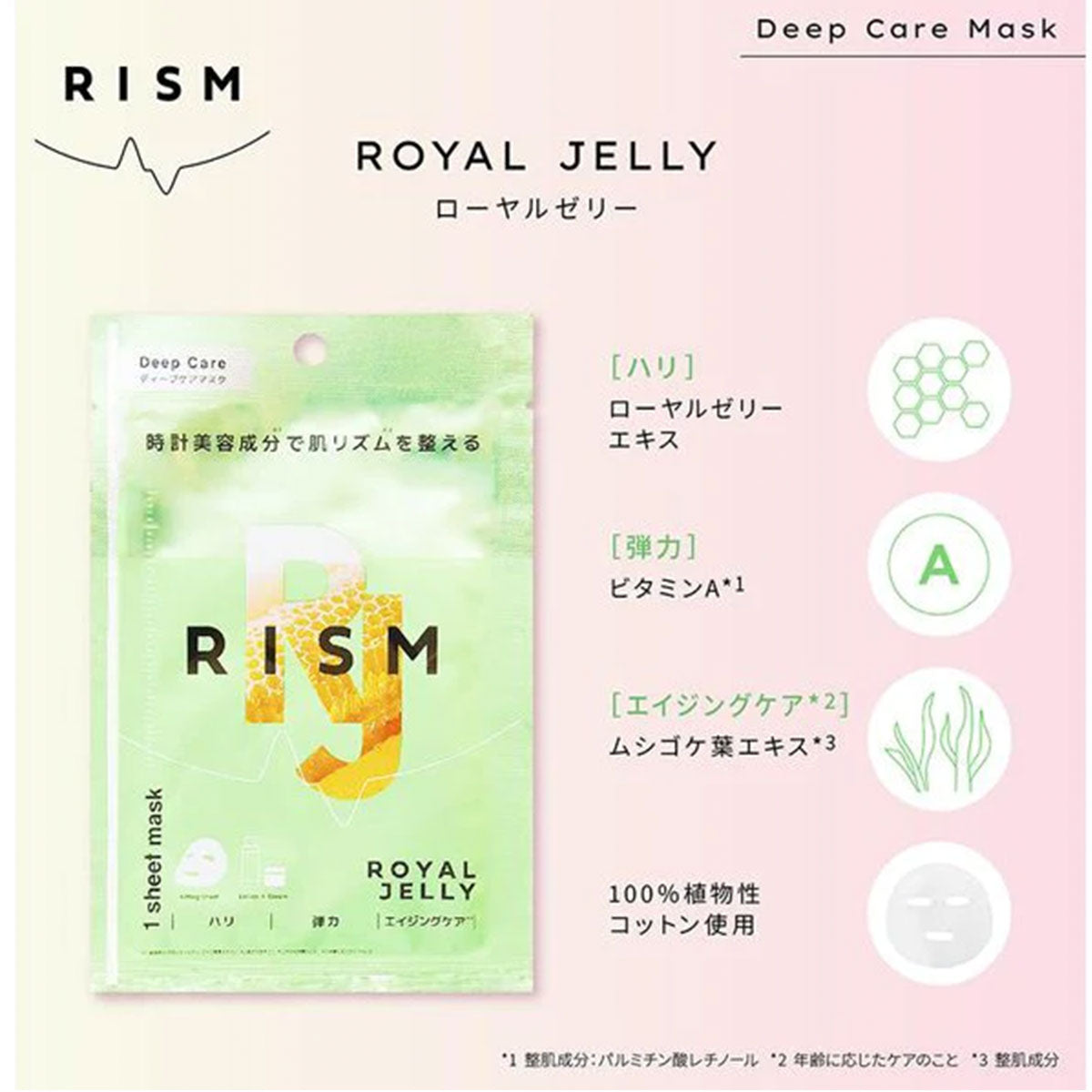 RJ Deep Care Mask Royal Jelly #Tightening 1 Sheet