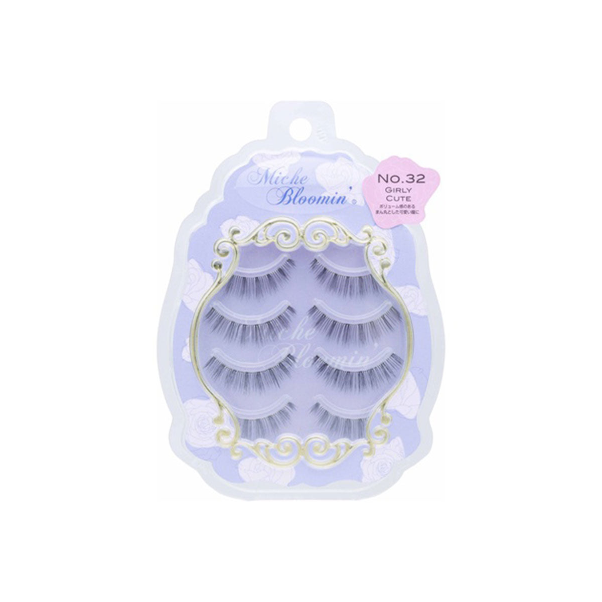 Miche Bloomin' False Eyelashes #No.32 Girly Cute 4 Pairs