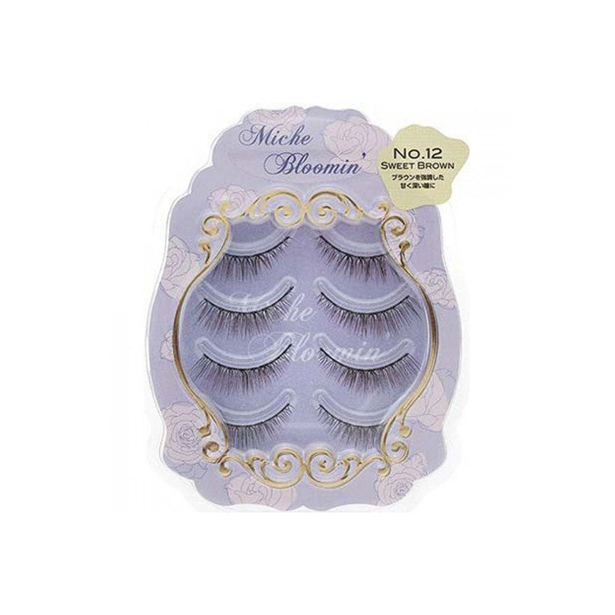 False Eyelashes 12 #Sweet Brown 4 Pairs