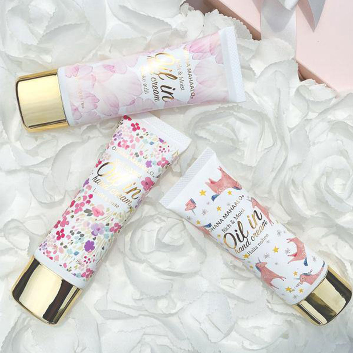 Rich & Moist Oil-in Hand Cream #Pikake Aulil 50g