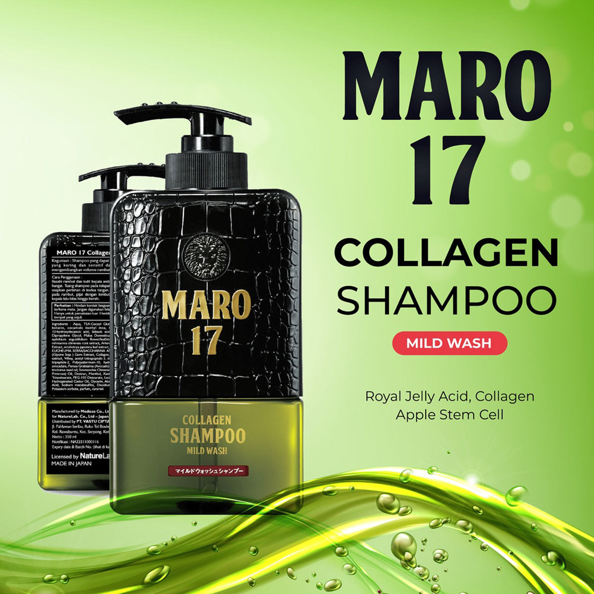Collagen Men Shampoo #Mild Wash 350ml