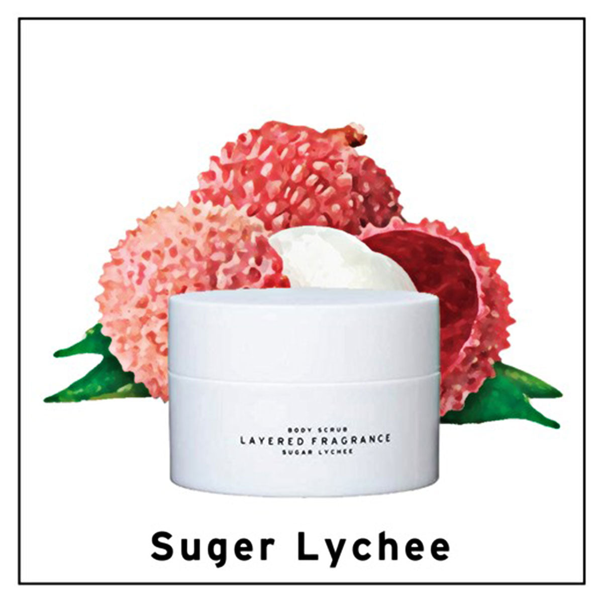Cleansing Body Sugar Scrub #Sugar Lychee 300g