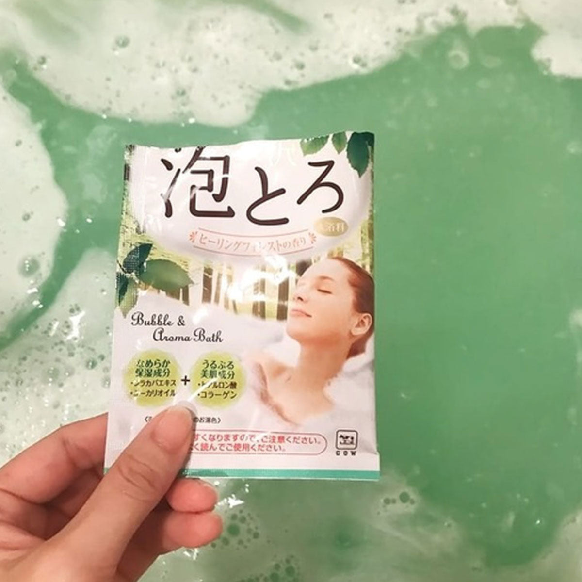 日本COW牛乳石碱牛奶美肌泡泡入浴剂 #森林香 30g