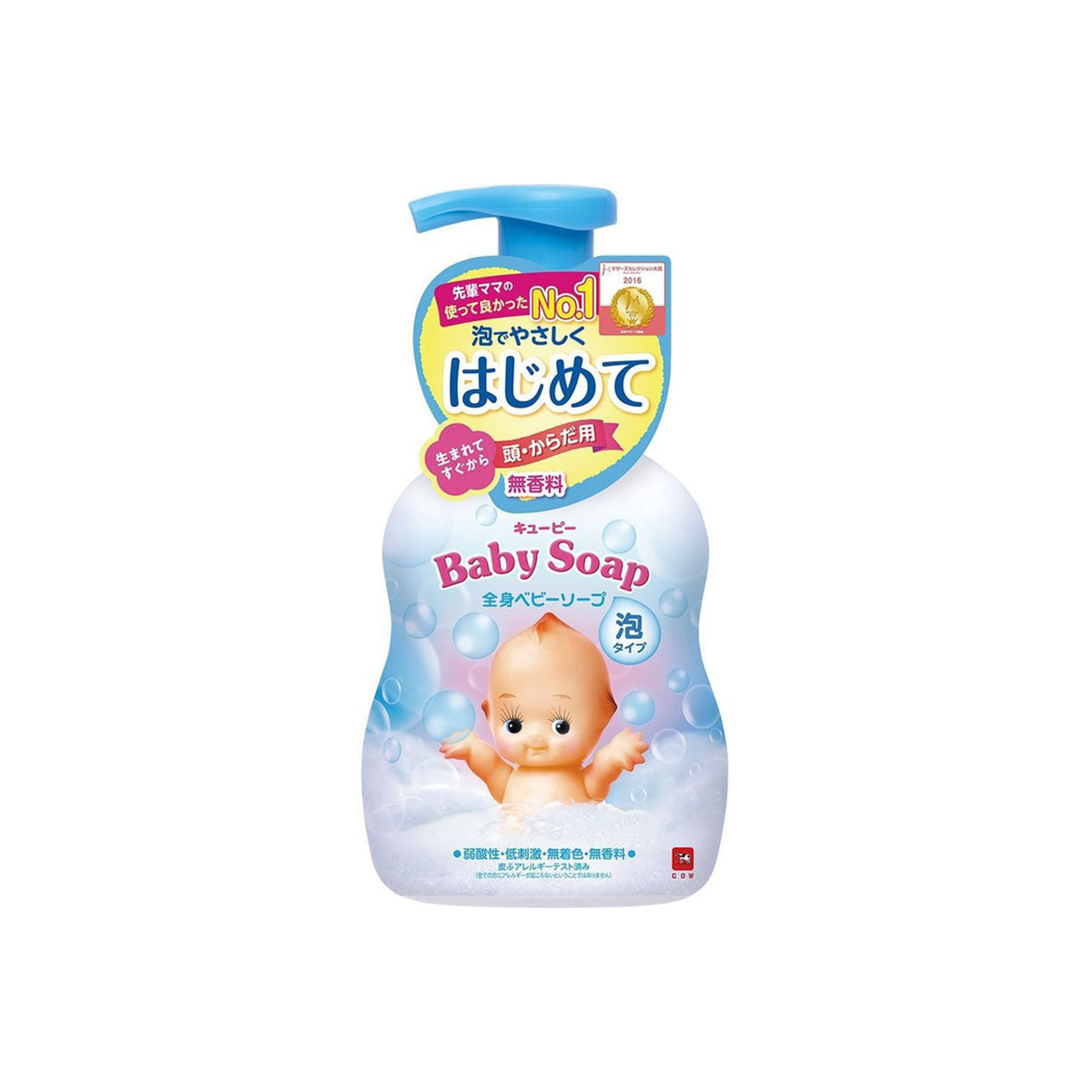日本COW牛乳石碱宝宝全身用泡沫沐浴液 400ml