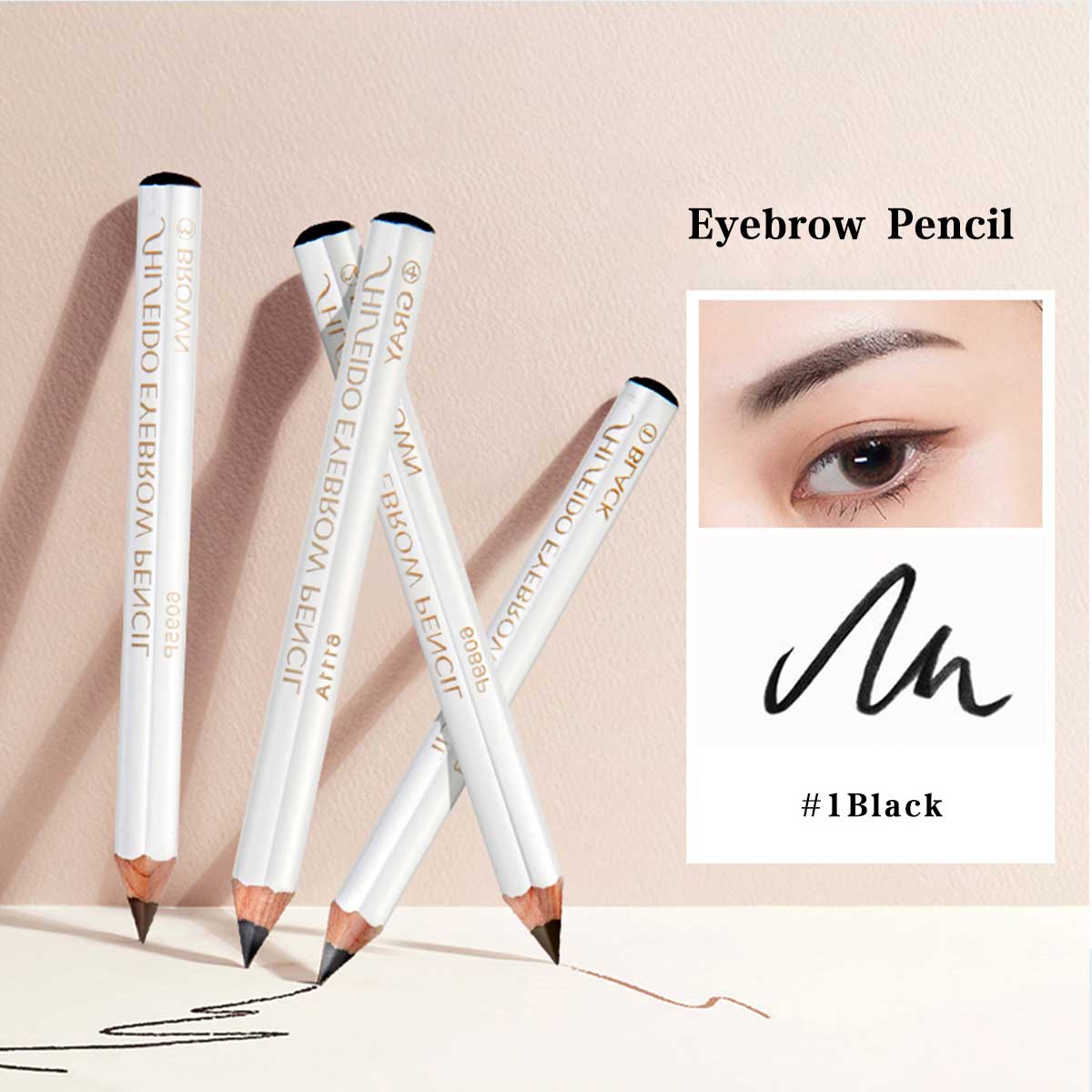 Eyebrow Pencil #1 Black  1.2g