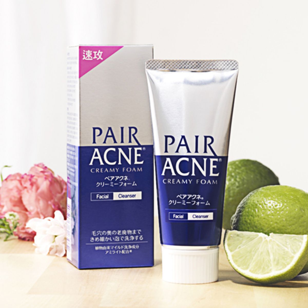 Lion Pair Acne Creamy Foam Facial Wash 80g pack of 2