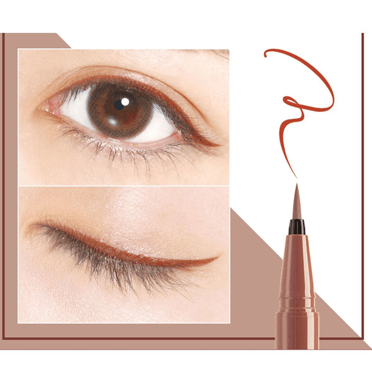 Silky Liquid Eyeliner WP #Apricot Brown