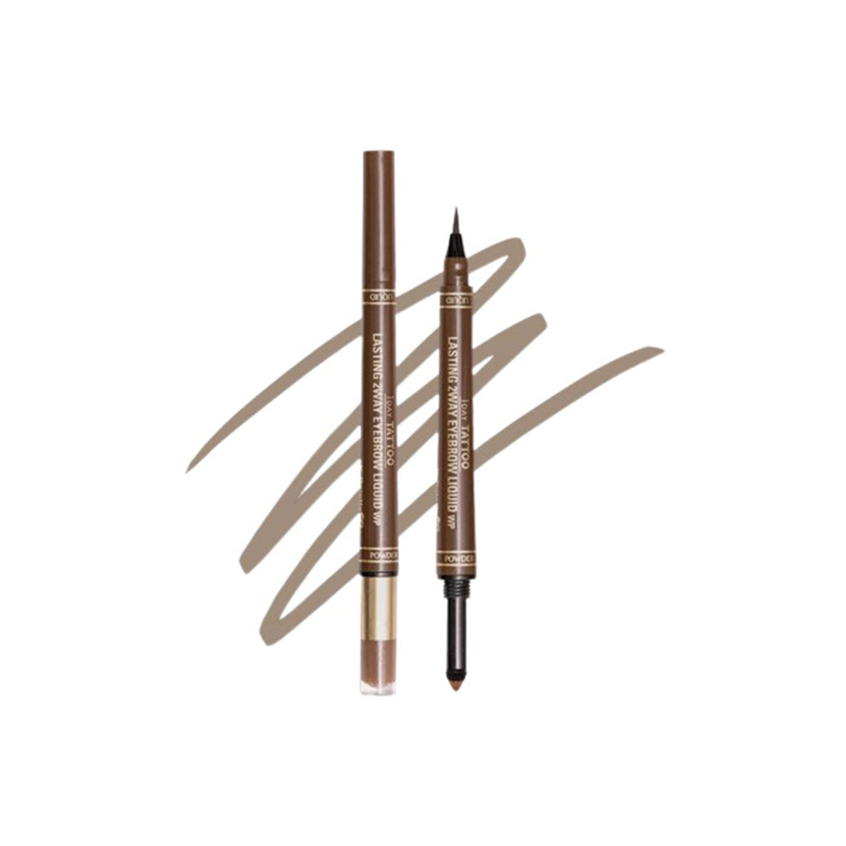 One  Day Tattoo Lasting 2 Way Eyebrow Liquid Pencil #03 Mocha Brown