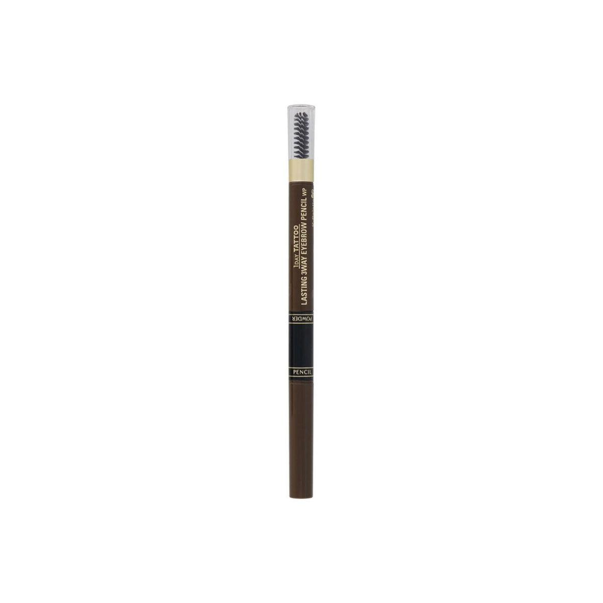 One Day Tattoo Lasting 3 Way Eyebrow Pencil #04 Grayish Brown