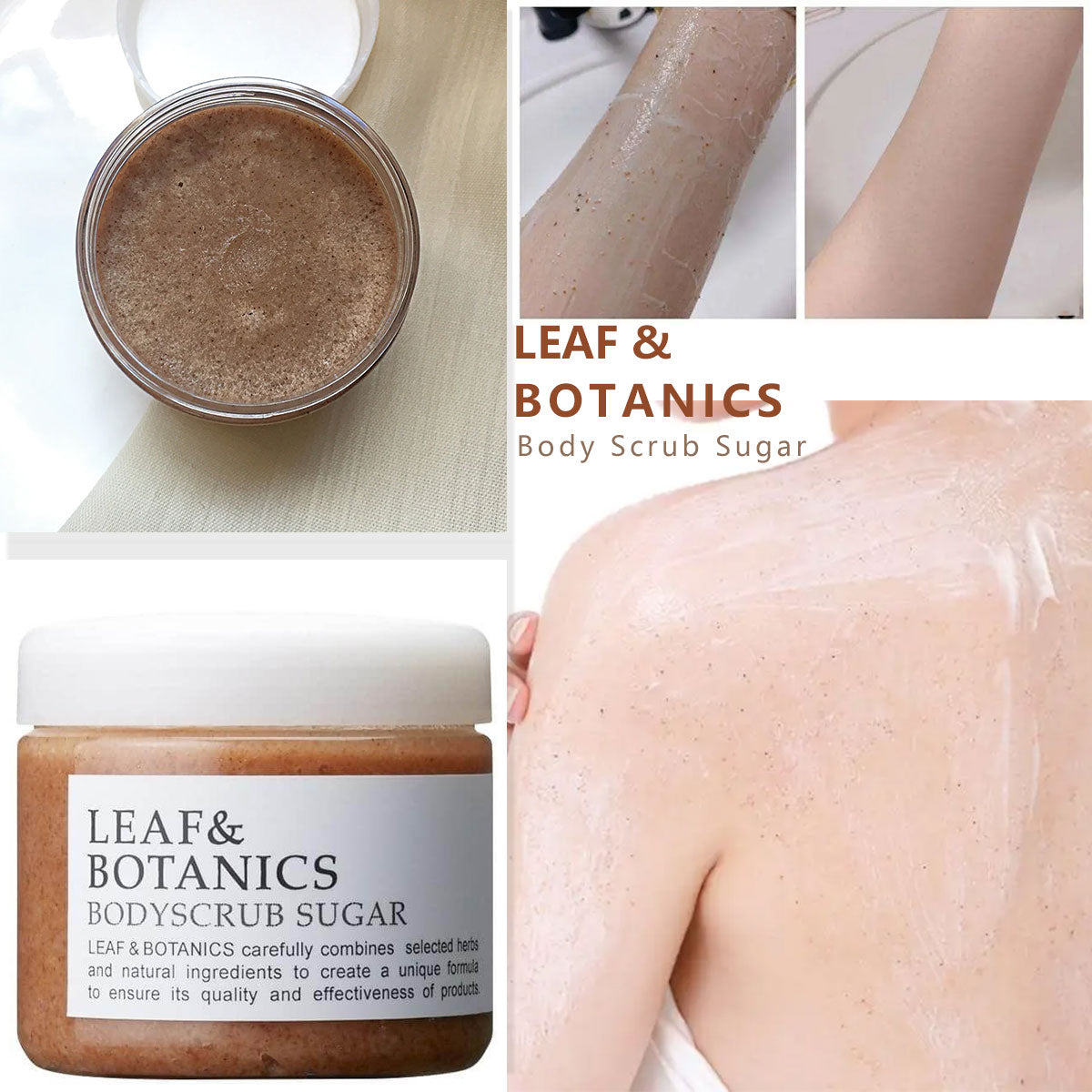 Leaf & Botanics Body Scrub Sugar 155g