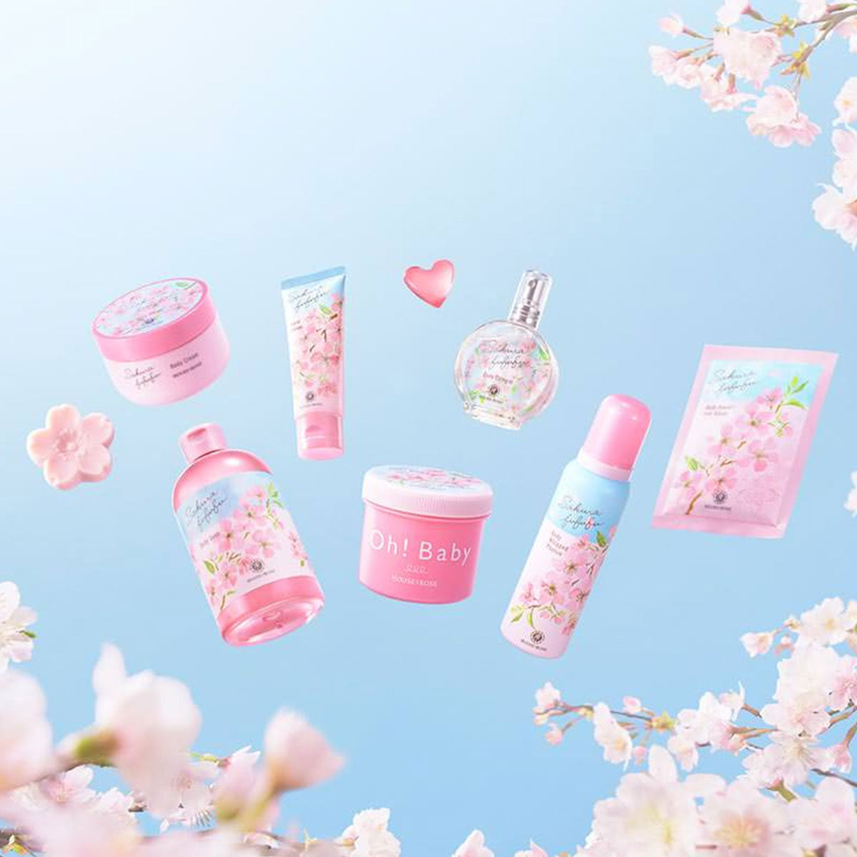 House of Rose sakura fufufu hand cream 45g