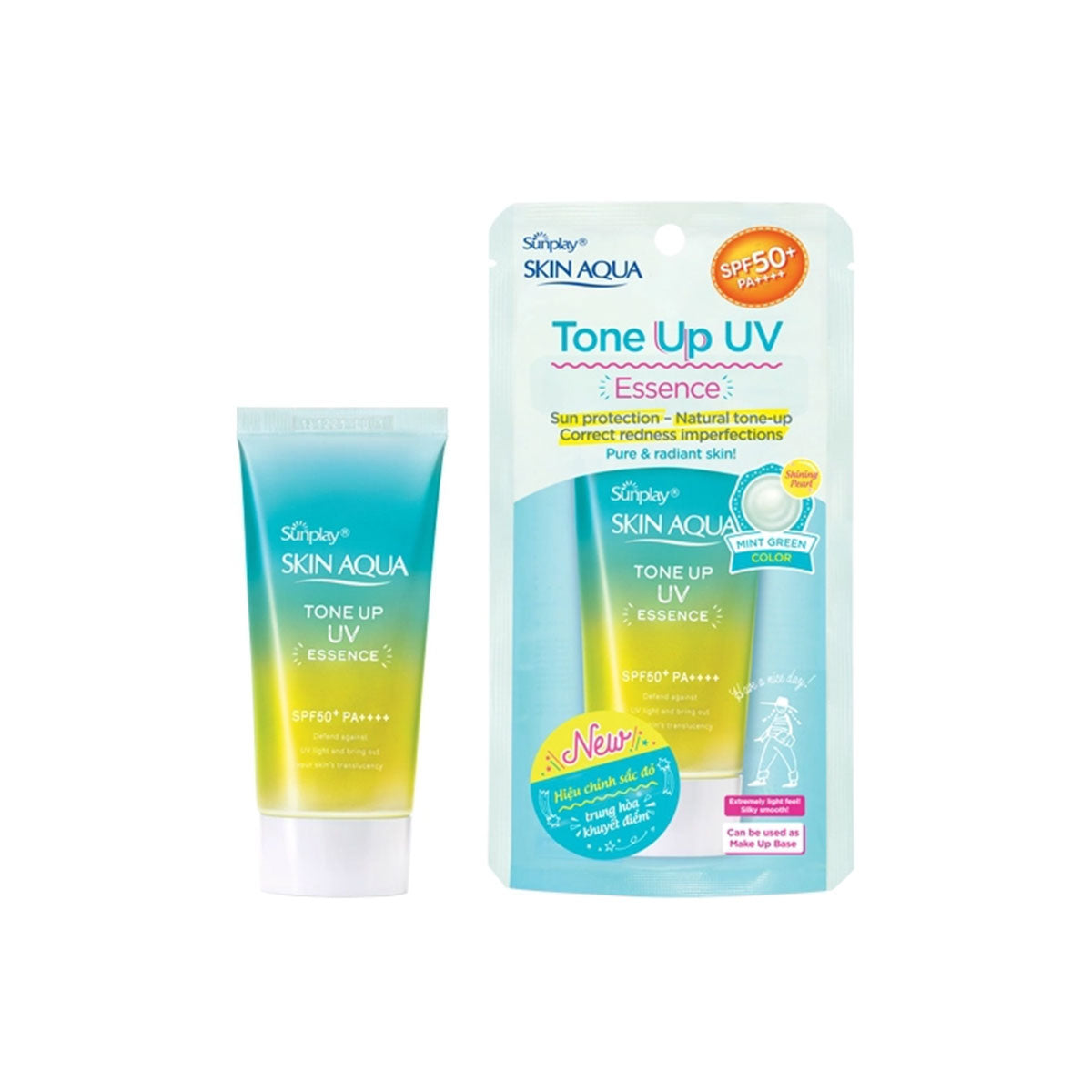 Skin Aqua Tone Up UV Essence Mint Green SPF50 + / PA ++++ 80g