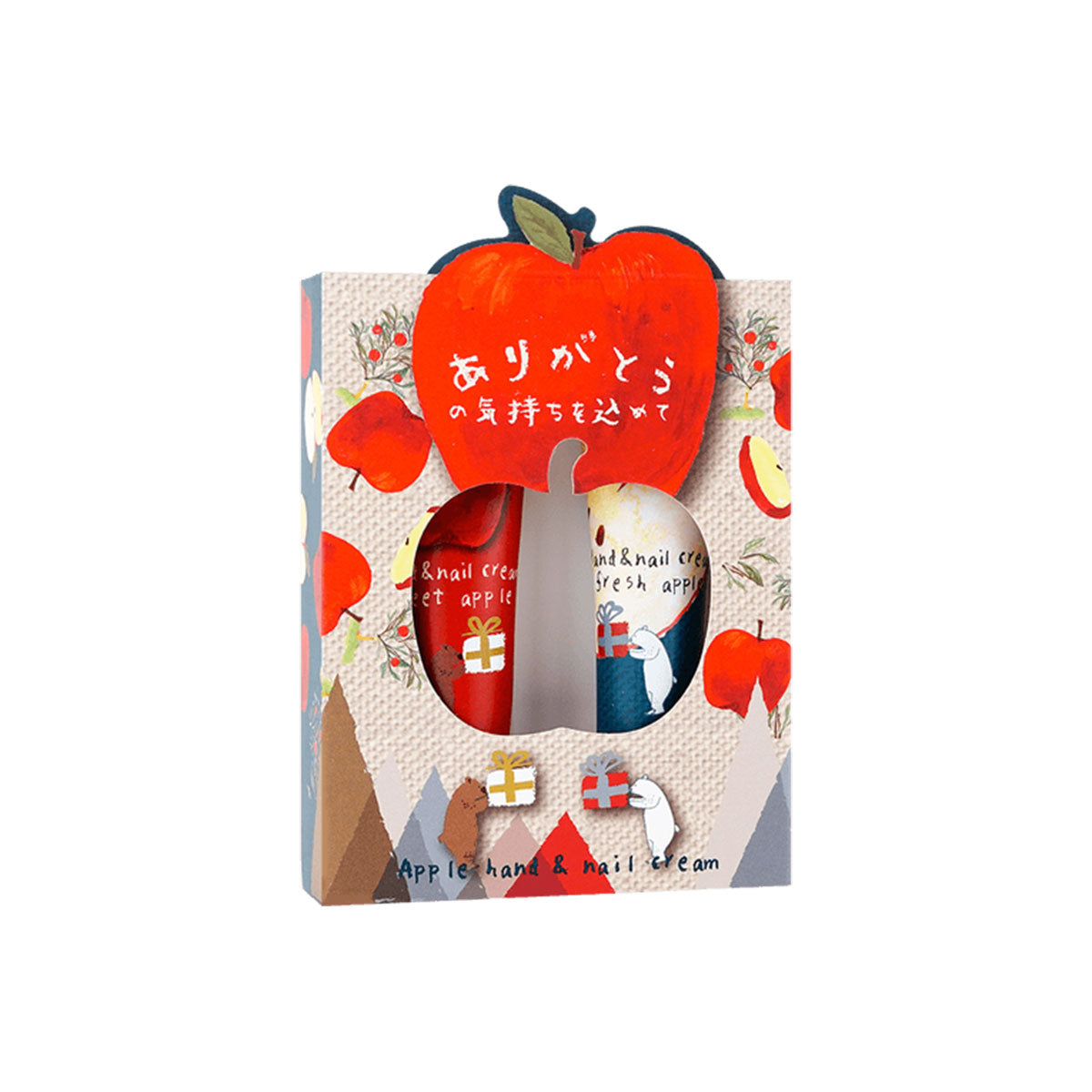 日本HONYARADOH季节限定苹果护手霜组合  2个