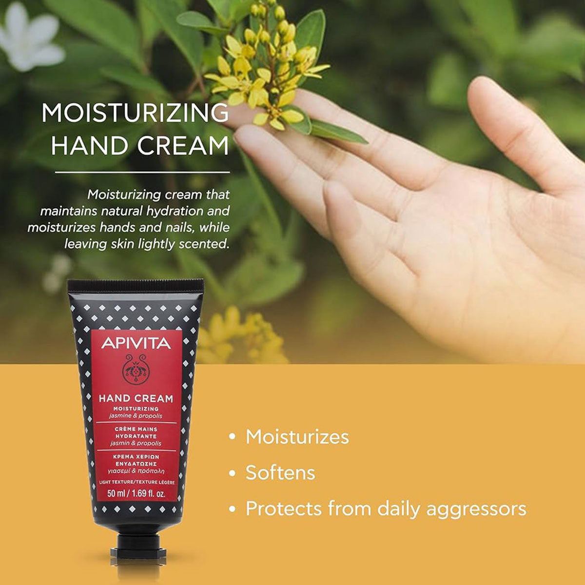 Moisturizing Hand Cream #Jasmine & Propolis 50ml
