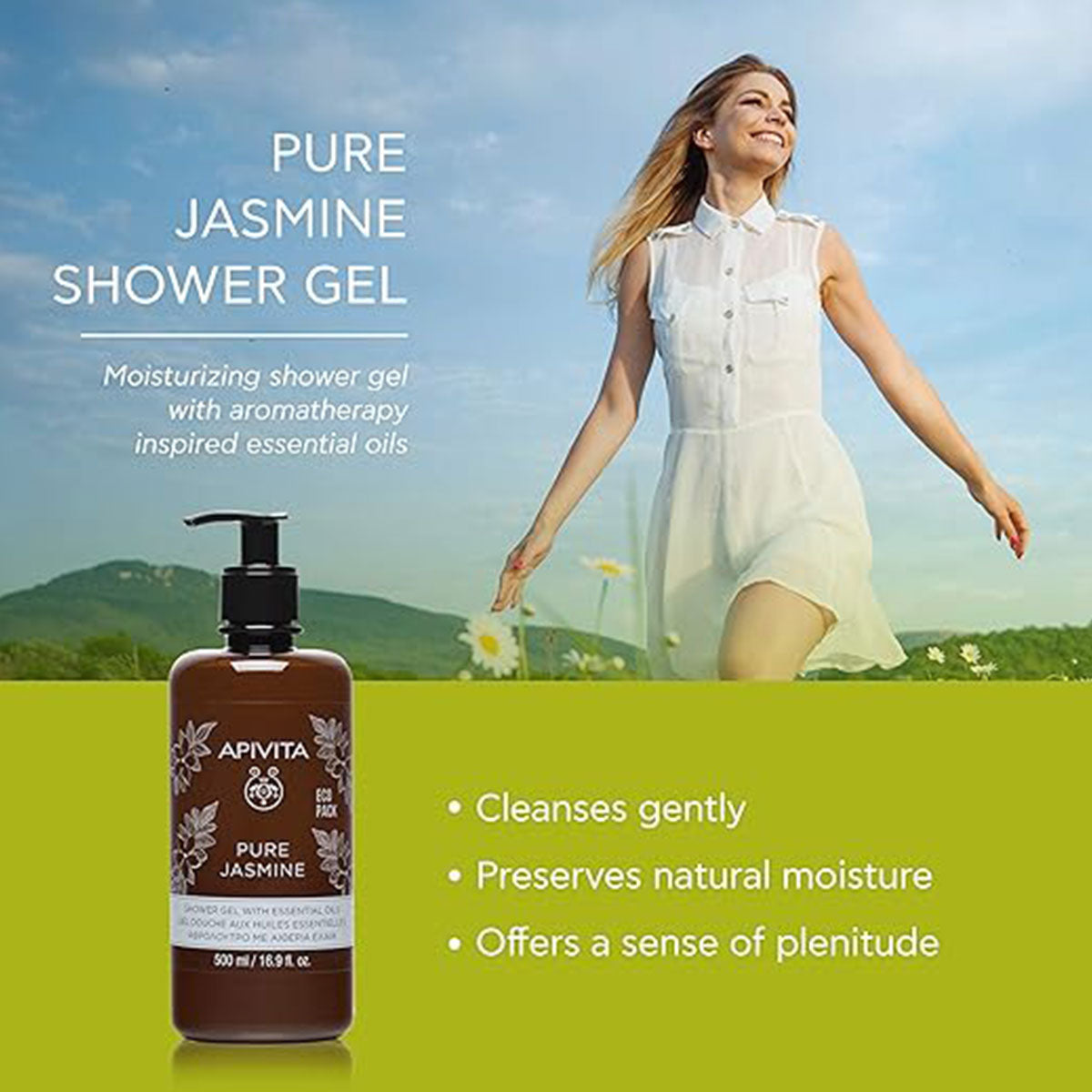 Shower Gel with Essential Oils #Pure Jasmine 500ml