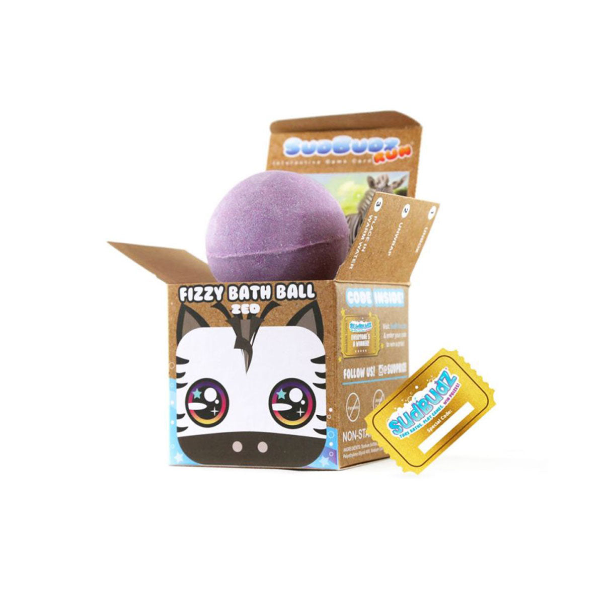 SudBudz Fizzy Bath Bombs For Kids 5pcs  Random Delivery