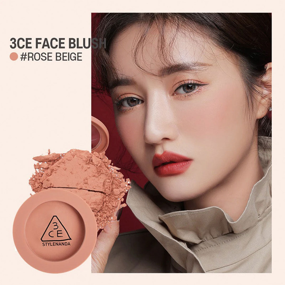 3CE Mood Recipe Face Blush#Rose Beige 5.5g