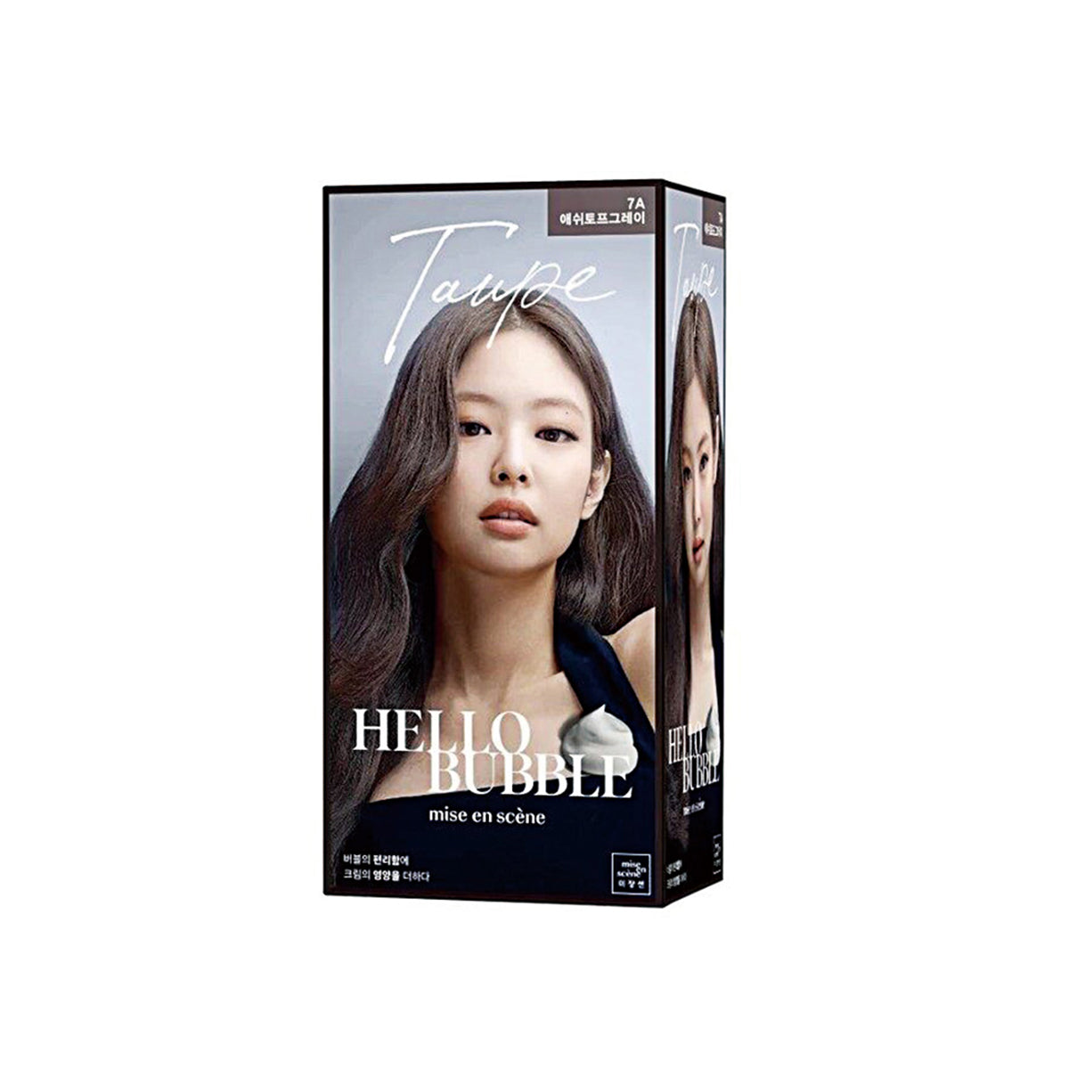 MISE EN SCNE Hello Bubble Hair Color Kit #7A Ash Taupe Grey  Pack of 2