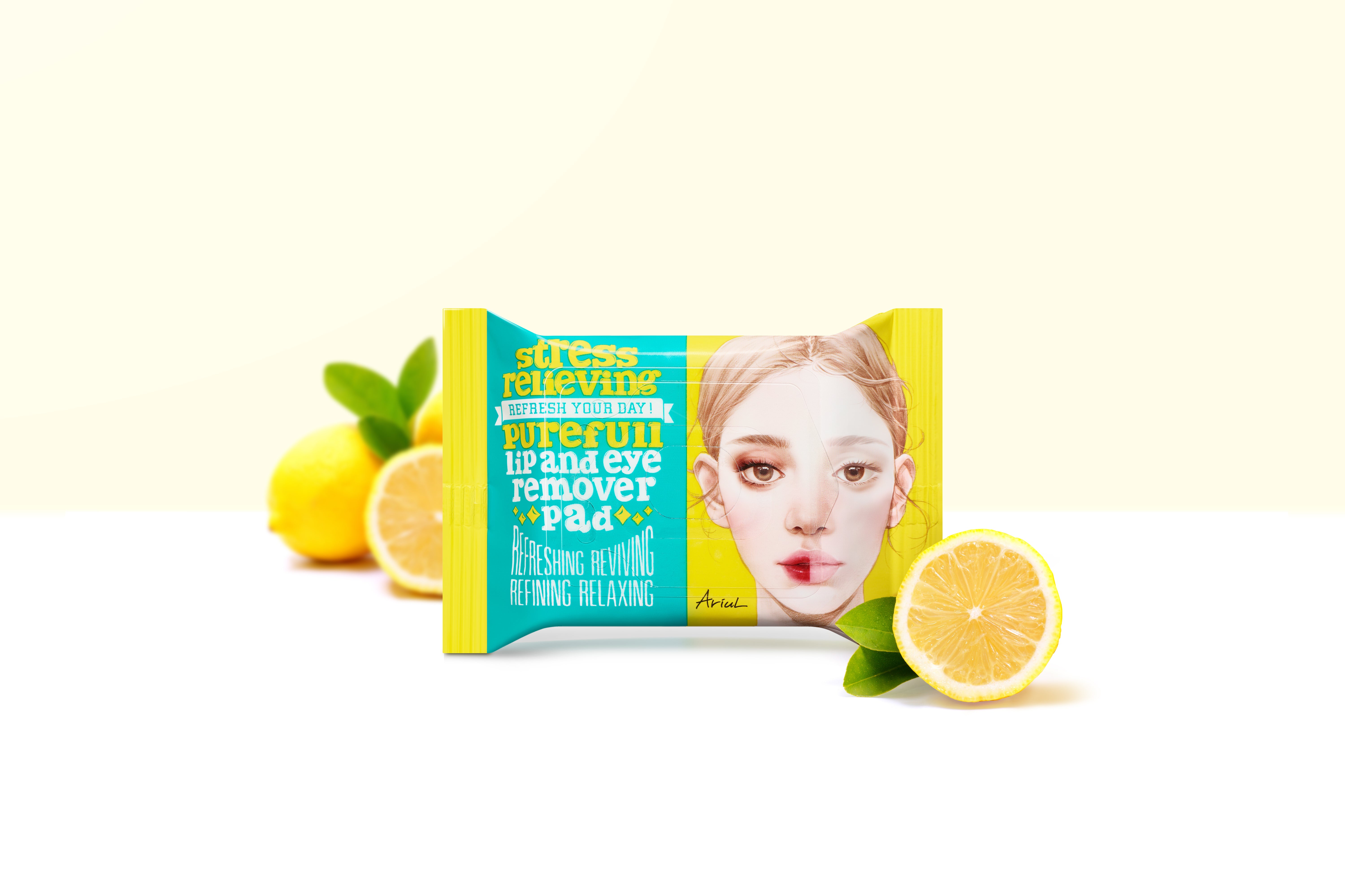 Ariul Stress Relieving Purefull Lip And Eye Remover Pad