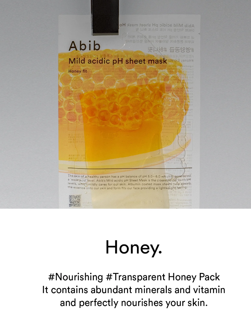 Abib Mild Acidic Ph Sheet Mask Honey Fit
