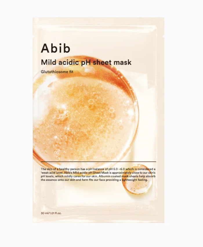 Abib Mild Acidic Ph Sheet Mask Glutathiosome Fit