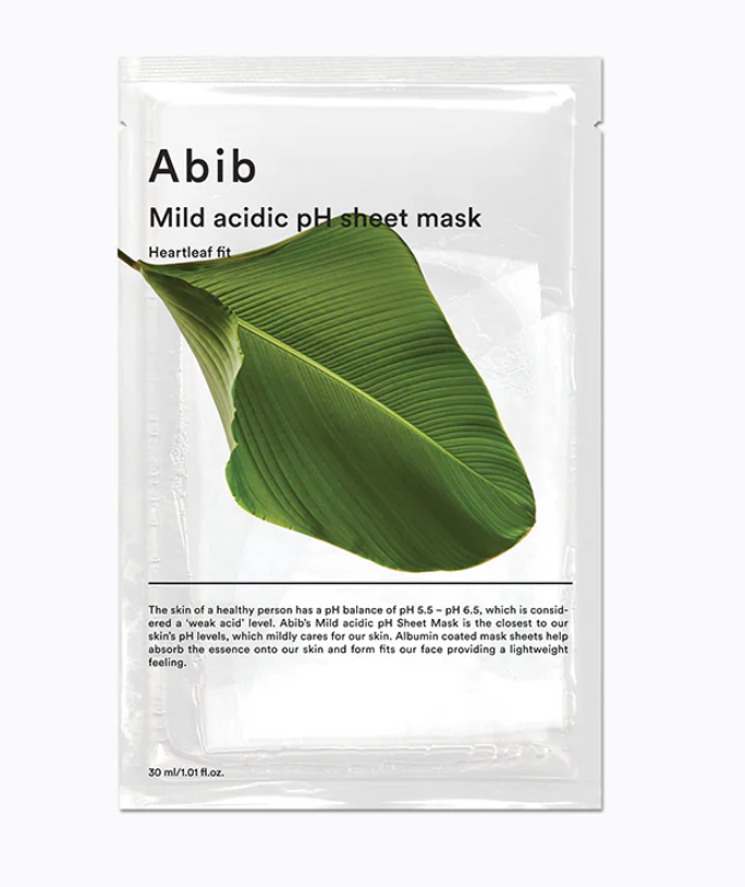Abib Mild Acidic Ph Sheet Mask Heartleaf Fit