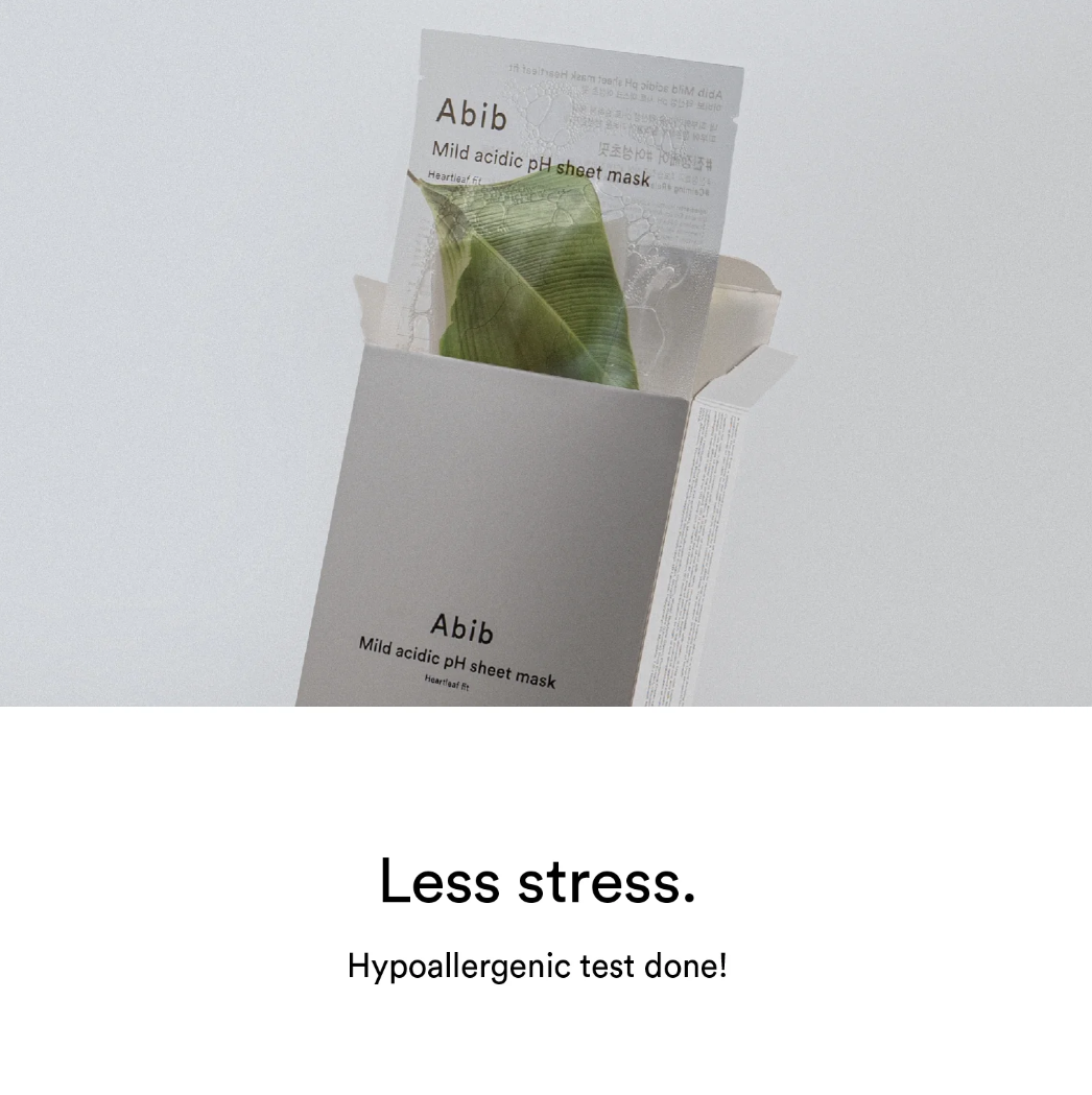 Abib Mild Acidic Ph Sheet Mask Heartleaf Fit
