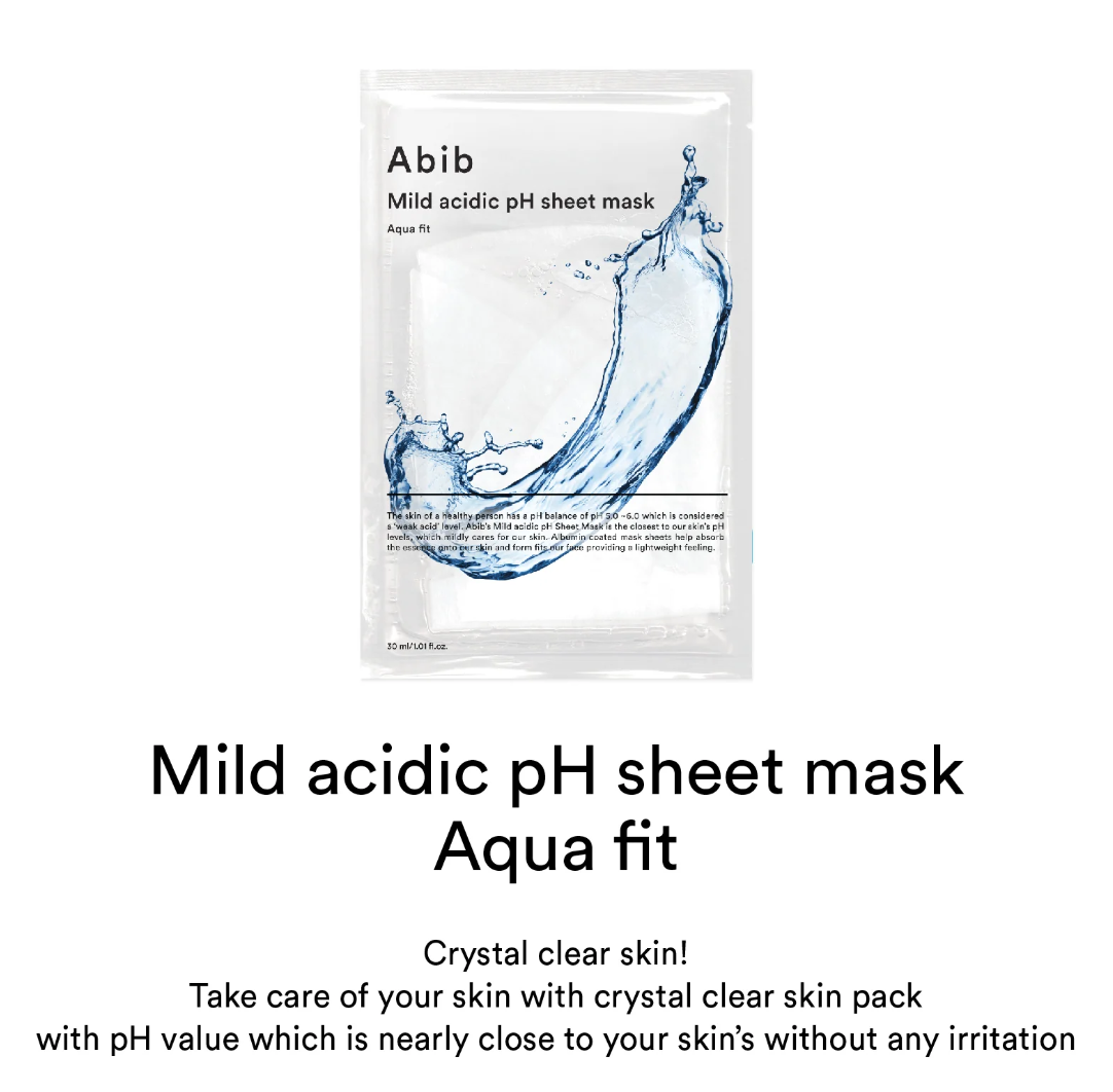 Abib Mild Acidic Ph Sheet Mask Aqua Fit
