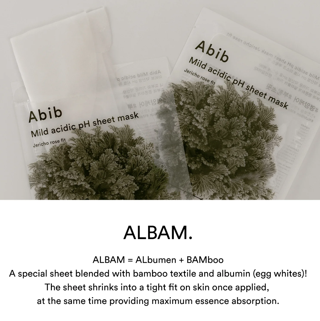 Abib Mild Acidic Ph Sheet Mask Jericho Rose Fit