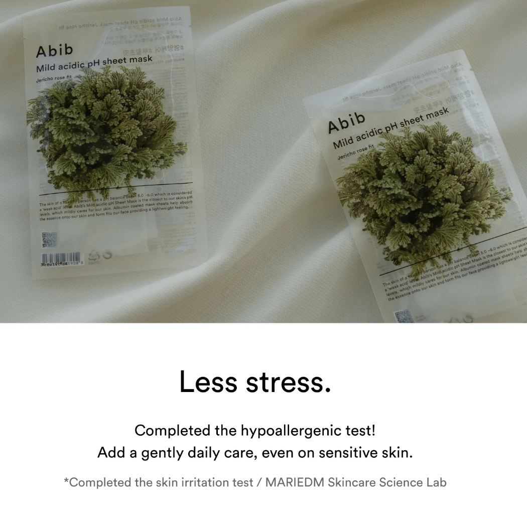 Abib Mild Acidic Ph Sheet Mask Jericho Rose Fit
