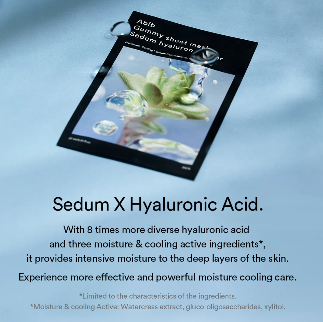 Abib Gummy Sheet Mask Sedum Hyaluron Sticker