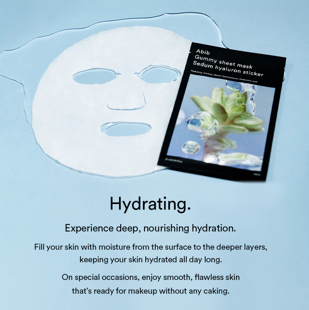 Abib Gummy Sheet Mask Sedum Hyaluron Sticker