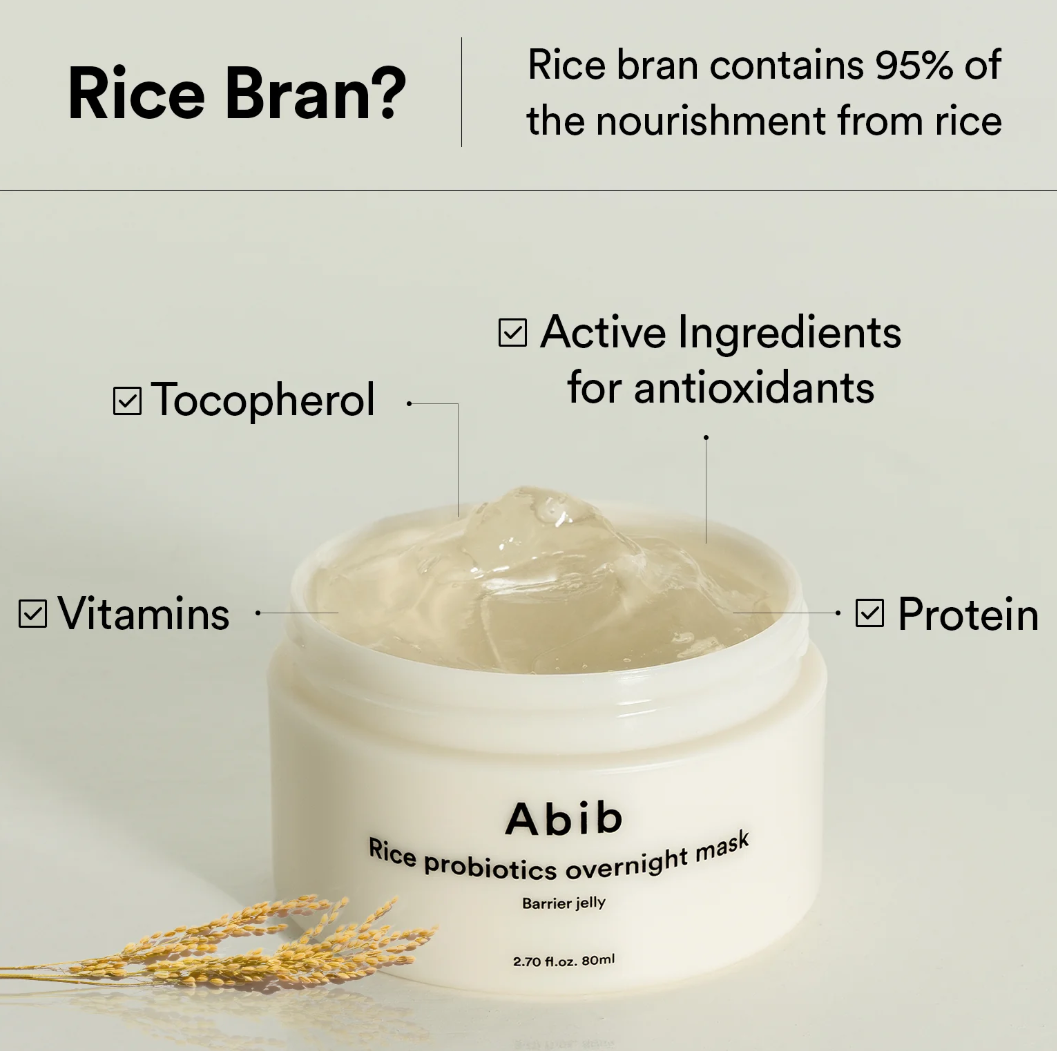 Abib Rice Probiotics Overnight Mask Barrier Jelly