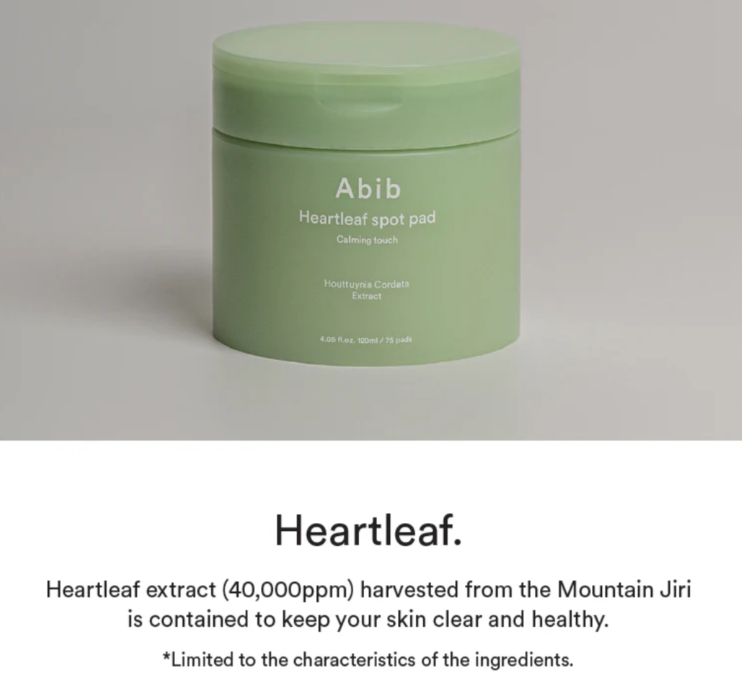 Abib Heartleaf Spot Pad Calming Touch