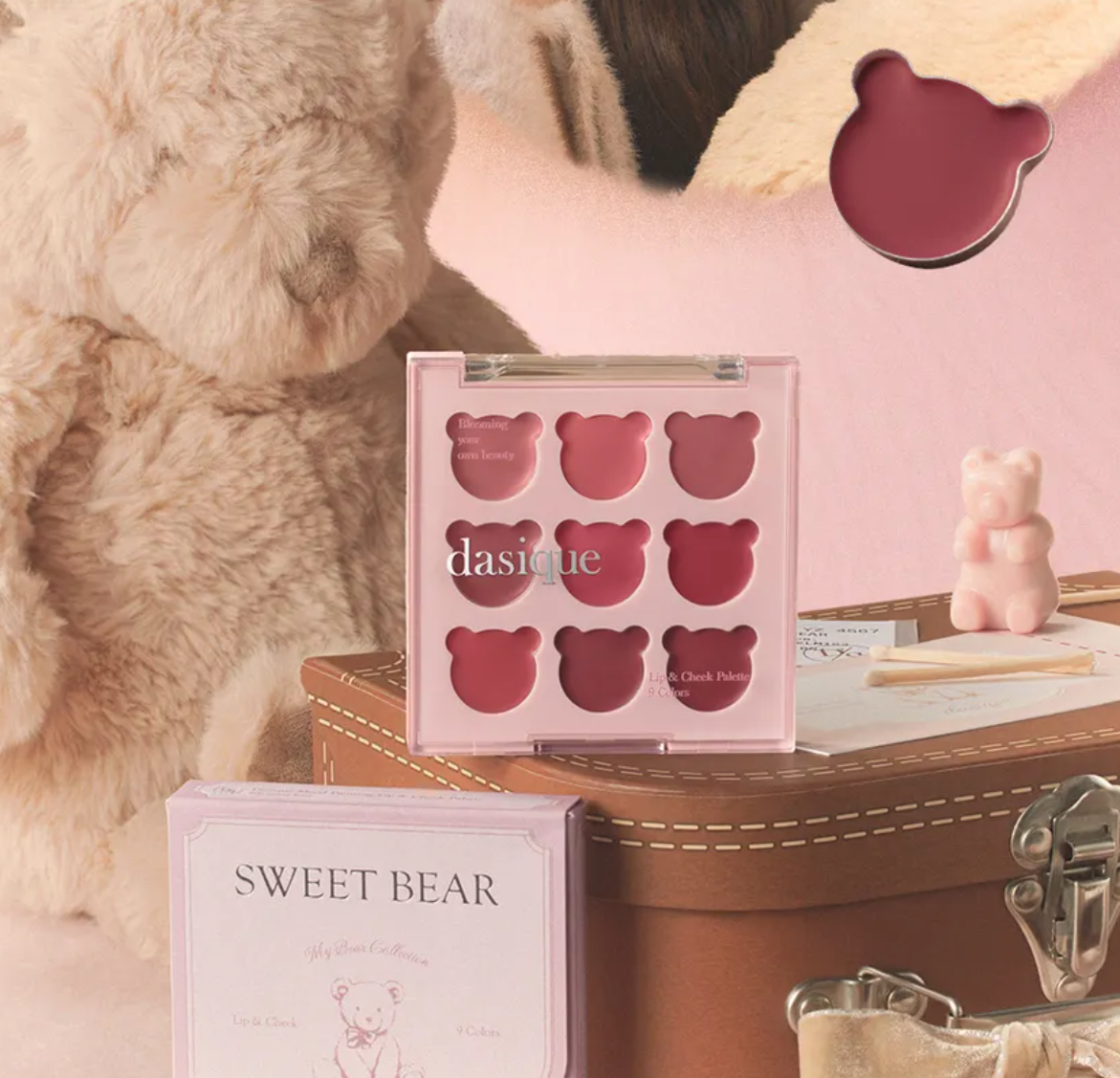 Dasique Mood Painting Lip & Cheek Palette #06 Sweet Bear