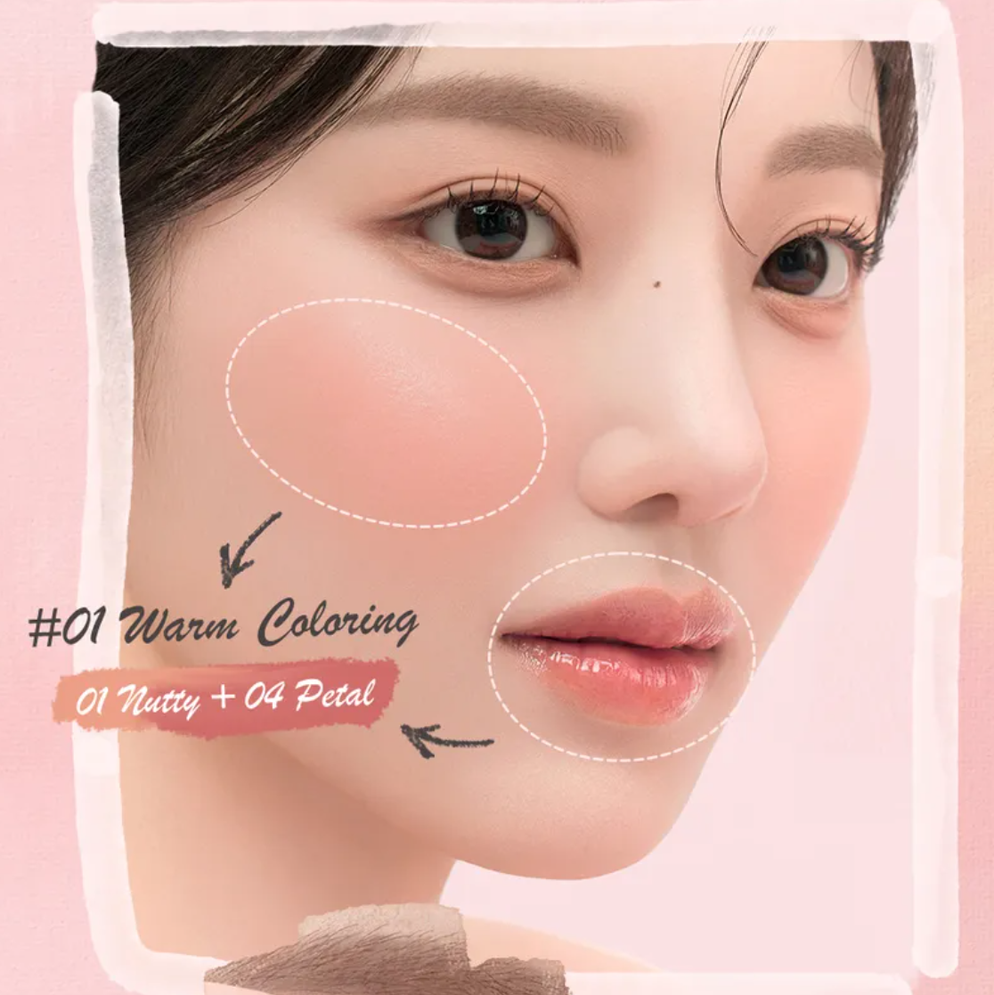 Dasique Mood Painting Lip & Cheek Palette #01 Warm Coloring