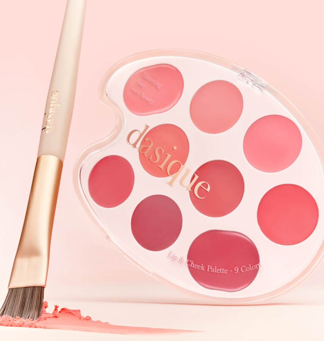 Dasique Mood Painting Lip & Cheek Palette #02 Coral Coloring