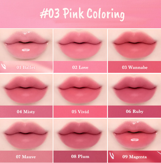 Dasique Mood Painting Lip & Cheek Palette #03 Pink Coloring