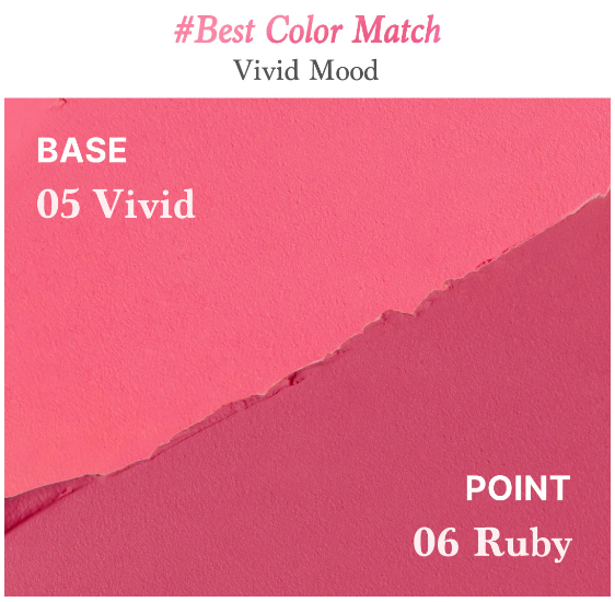 Dasique Mood Painting Lip & Cheek Palette #03 Pink Coloring