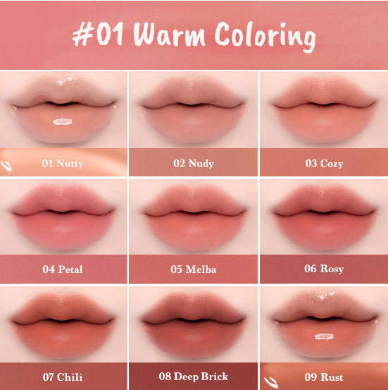 Dasique Mood Painting Lip & Cheek Palette #01 Warm Coloring