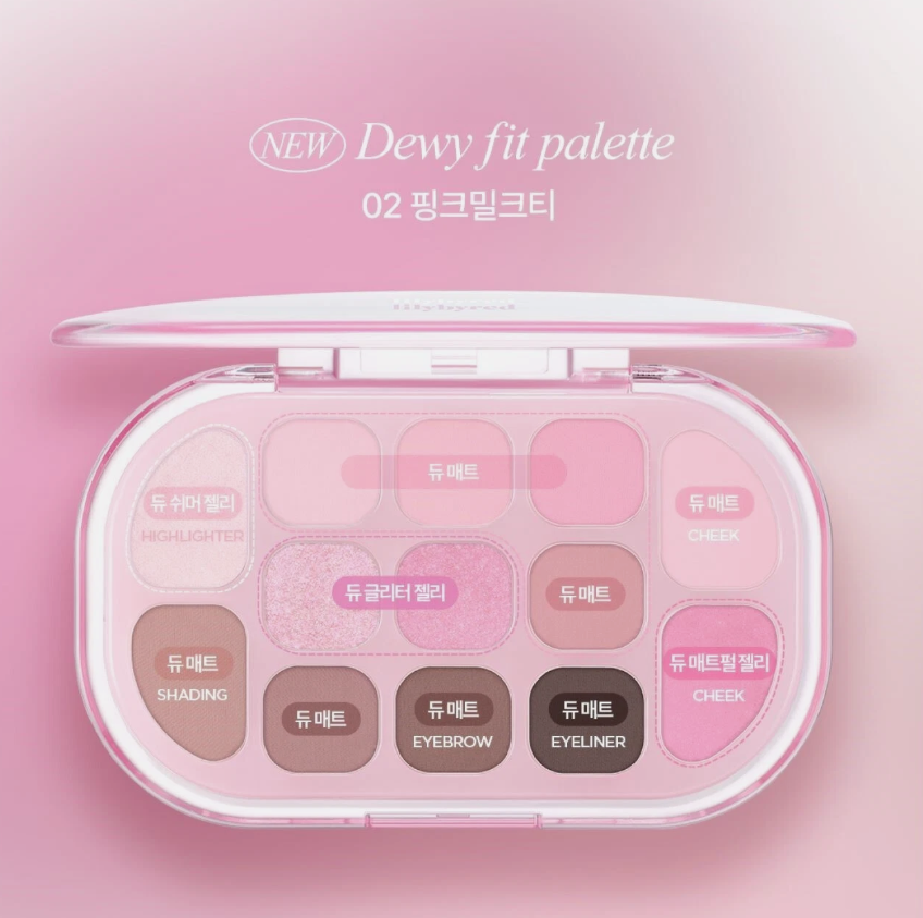 Lilybyred Dewy Fit Palette #02 Pink Milk Tea