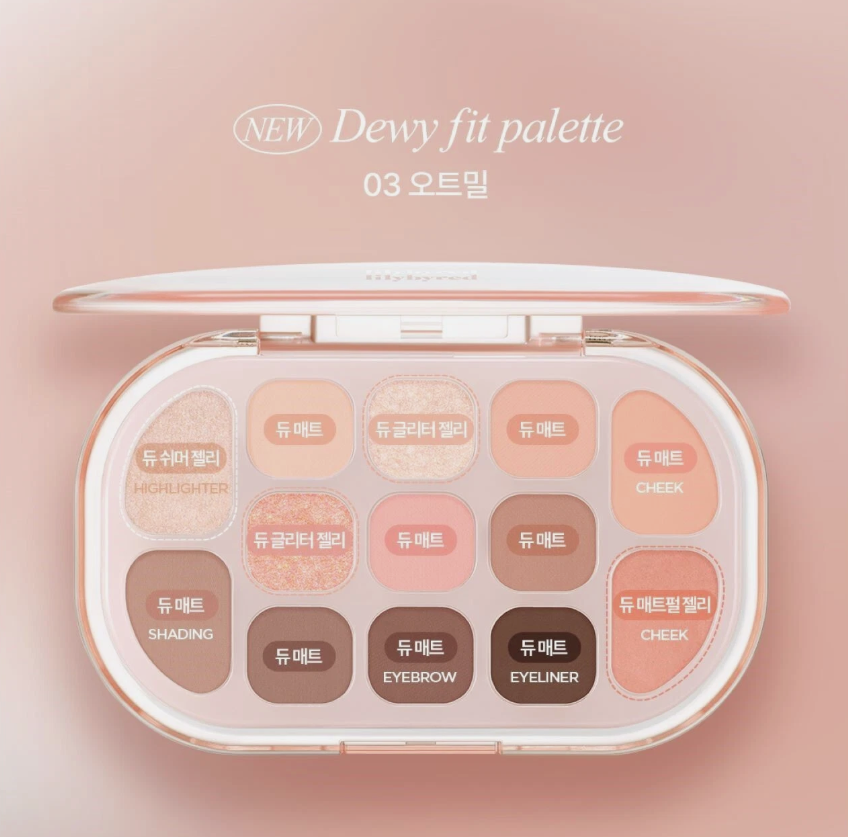 Lilybyred Dewy Fit Palette #03 Oatmeal