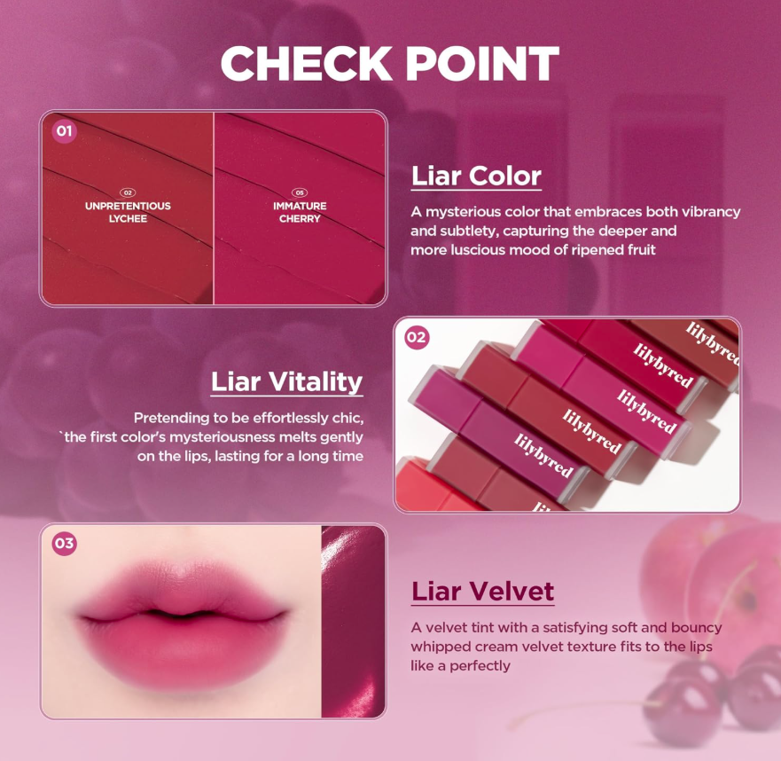 Lilybyred Mood Liar Velvet Tint (AD) #09 Fatal Pomegranate