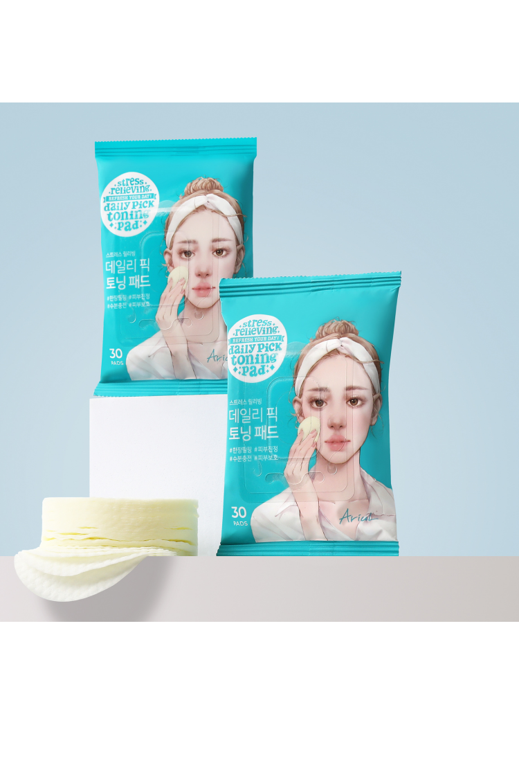 Ariul Stress Relieving Daily Pick Toning Pad 30Pads